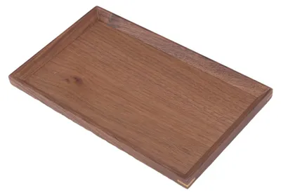 Holzserviertablett 25x15 cm rechteckig braun