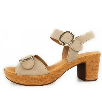 Image de Sandales femme Gabor de couleur beige, taille 6.5