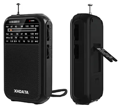 Productafbeelding van Draagbare Mini Noodradio FM/MW/SW, Werkt op Batterijen