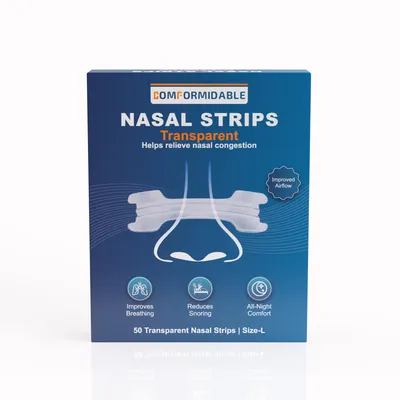 Produktbild von Besser Atmen - Comformidable - Nasenpfl.groß - Transparent - 50 Stück