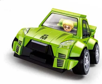 Produktbild von Rennauto grün, 168 Teile