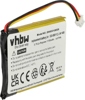 Produktbild von vhbw Akku Ersatz für Logitech L/N 1406, 533-000112 für kabellose Tastatur (1100 mAh, 3,7 V, Li-Polymer)