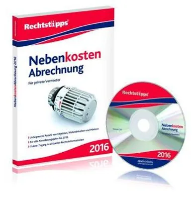 Produktbild von Nebenkosten Abrechnung 2016