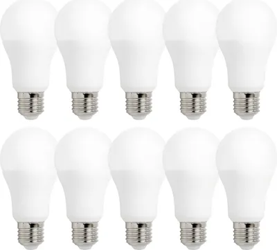 Produktbild von 10 x Spectrum LED Leuchtmittel Birnenform 7W = 40W E27 matt 530lm Neutralweiß 4000K 270°