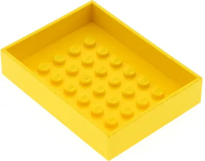 Produktbild von 1x Lego Fabuland Container 6x8x1 1/3 gelb Box Fahrzeug Dach Anhänger 3634 4082