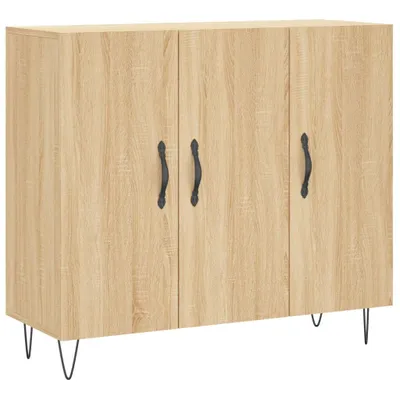 Image de Buffet chêne sonoma 90x34x80 cm bois d'ingénierie
