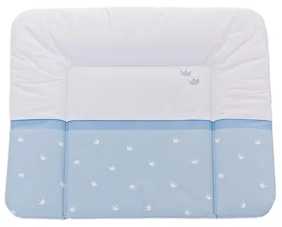 Produktbild von Träumeland Wickelauflage 75x85 cm Krönchen blau