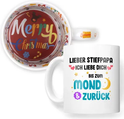 Produktbild von 22Feels Weihnachtsgeschenk Stiefpapa Geschenk Bonuspapa Stiefvater Tasse Patchwork Stiefeltern Kaffeetasse Männer Weihnachten