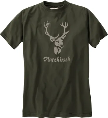 Produktbild von Hubertus T-Shirt Platzhirsch dunkeloliv Übergröße
