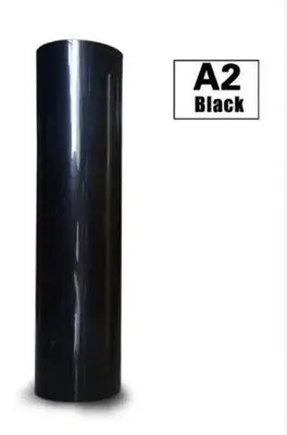 Produktbild von Wärmeübertragungsfolie, selbstklebend, langlebige Oberfläche, schwarz, 30cmx25m