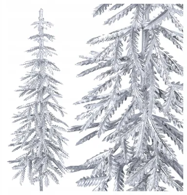 Produktbild von Czakos Künstlicher Zweig Silber 28cm Weihnachtsdeko