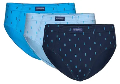 Produktbild von Herren-Slips Henderson 3er-Pack aus 100% Baumwolle mehrfarbig XXL