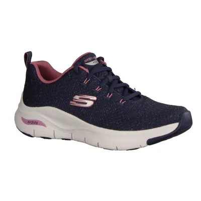 Produktbild von Skechers Arch Fit 149713NVPK veganer Damensneaker, Textil, Navy/Plum, NEU - Damenschuhe Sneaker, Blau