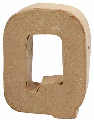 Zdjęcie produktu dla Creativ Company 26655, Litera dekoracyjna, Papier, Naturalny, 78 mm, 100 mm, 1,7 cm