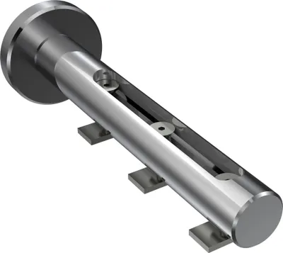 Produktbild von Interdeco Träger mit Abstand 4,5-11,5 cm / Wandhalterung für Gardinenstangen 20 mm Ø, 1-/2-/3-läufig Chrom, Typ Siteno