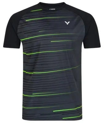 Immagine prodotto di VICTOR T-33101 C, maglietta sportiva unisex, colore nero, taglia L