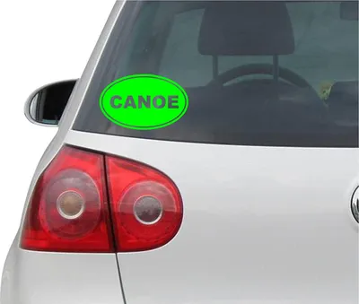 Produktbild von Aufkleber / Autoaufkleber - JDM - Die cut - CANOE EURO OVAL - Folie Auto Decal Sticker - grün - 139mmx86mm