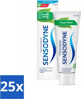 Produktbild von Sensodyne - Zahnpasta - Frische Minze - Frischer Atem - 75 ml - Vorteilspack - 25 Stücke