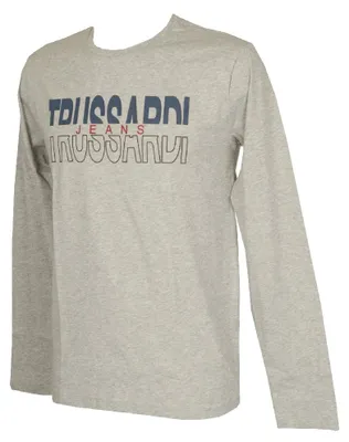 Immagine prodotto di T-shirt maglia uomo manica lunga girocollo cotone TRUSSARDI JEANS articolo 52T00303, S, Cotone 100%