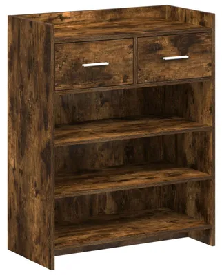 Zdjęcie produktu dla Szafka na buty vidaXL, dąb wędzony, 73,5 x 36 x 92 cm, materiał drewnopochodny