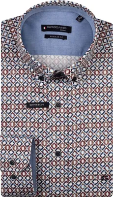 Produktbild von Giordano lässiges, blau bedrucktes Hemd