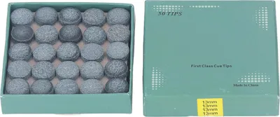 Zdjęcie produktu dla 50 sztuk końcówek do kijów bilardowych, zamiennikipoliuretan do kijów i akcesoria do snookera, 13 mm