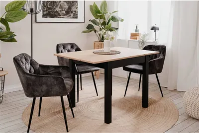 Produktbild von Finori Ausziehtisch Coburg 80 Artisan-Eiche und Schwarz