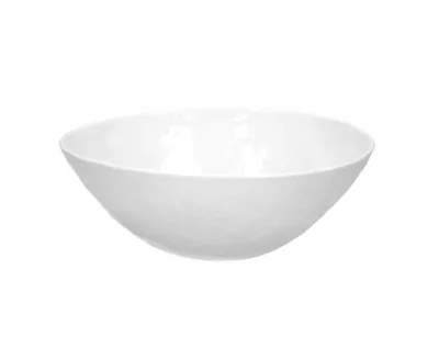 Productafbeelding van Pomax Porcelino, witte saladeschaal van porselein, wit, diameter 24 cm, hoogte 8 cm