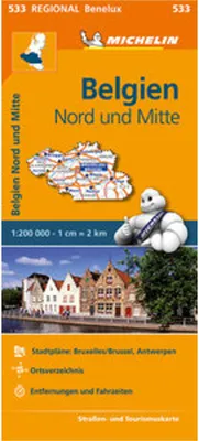 Produktbild von Michelin Belgien Nord und Mitte. 1:200.000