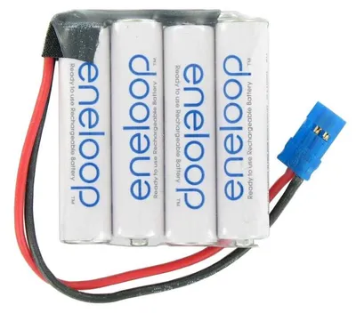 Produktbild von Empfänger Pack Panasonic eneloop Standard (ehem. Sanyo eneloop Standard) AAA 4er Reihe 4,8/800 Graupner