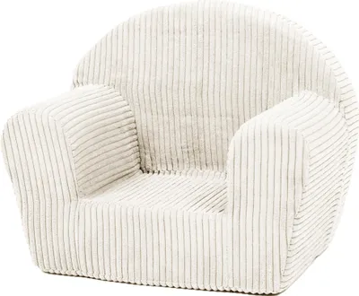Produktbild von Velinda Kindersessel aus Schaumstoff – Kinderstuhl mit abnehmbarem waschbarem Bezug – 52 × 42 × 32 cm – Beige