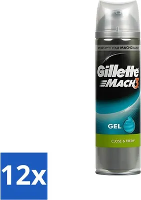 Produktbild von Gillette Mach3 Rasiergel Complete Defense Extra Komfort Pflegend 200 ml - Vorteilspack - 12 Stücke