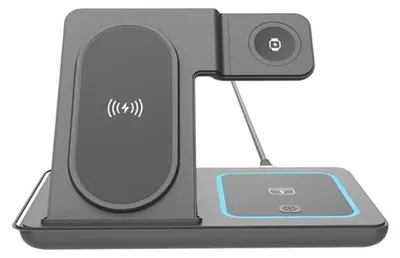 Zdjęcie produktu dla Gembird TA-WPC31A-01-BK, Wewnętrzna, USB, Bezprzewodowe ładowanie, 3 m, Czarny