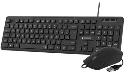 Image de Subblim Combo Business Slim Keyboard and Mouse CSSK01/ Noir