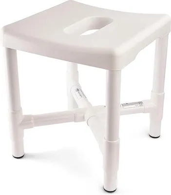 Image de Siège de toilettes pour personnes âgées – Antidérapant, 42 x 42 x 48 cm