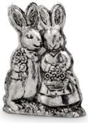 Produktbild von Hase Liebespärchen Kunststein 12,8 x 5,6 x 16,0cm