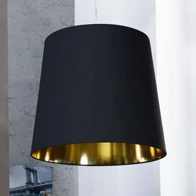 Produktbild von cagü: XL LOUNGE DESIGN HÄNGELAMPE [GIANT] SCHWARZ-GOLD 55cm Ø