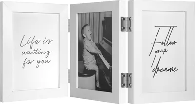 Produktbild von Henzo Piano Triple Swing Portrait Bilderrahmen 13x18 cm Schwarz
