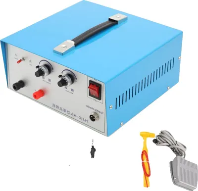 Obrázok produktu pre Pulzná bodová zváračka, maximálny prúd 80 A, výkon 400 W, rozsah zvárania 0,5-1,5 mm, modrá