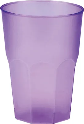 Produktbild von Mehrweg-Cocktailglas aus Plastik, Lila-gefrostet, 420ml, 6 Stück