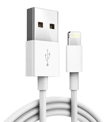 Image de Câble USB-A vers Lightning pour iPhone, 1 mètre, blanc