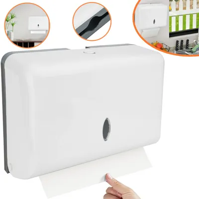 Produktbild von Papierhandtuchspender, für Badezimmer, Küche, Wandmontage, Papierhandtuchhalter, C-Faltung/Multi Falzung