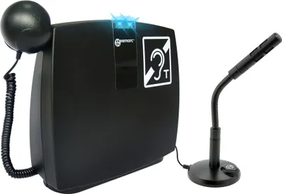 Produktbild von Geemarc LH102 tragbare Induktionsschleife (zB Serviceschalter) - mobiles Ringschleifensystem - Festinstallation möglich - Tonübertragung durch T-Spule oder mitgelieferten Ohrhörer