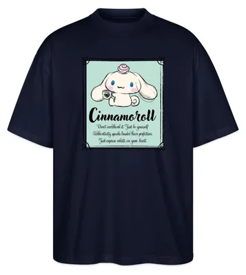 Produktbild von Spreadshirt Cinnamoroll Just Be Yourself Oversize Uni T-Shirt, S, Navy