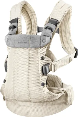 A baby carrier is shown against a white background.