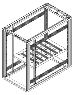 Obrázok produktu pre SCHROFF Hlbokovýsuvný systém 600T ALZN 2ST 26168-973