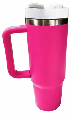 Obrázek produktu pro 30oz Termohrnek s rukojetí - Nerezový vakuově izolovaný tumbler na kávu a studené nápoje, růžový