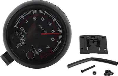 Obrázek produktu pro 3,75 palcový černý závodní tachometr pro auta 0-8000 otáček za minutu 12V Univerzální automobilový měřič