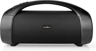 Produktbild von Nedis Bluetooth Party Boombox - 360 min - 2.0 - 150 W - Medienwiedergabe: AUX / USB - IPX5 - Verknüpfbar - Griff - Partylicht - Schwarz