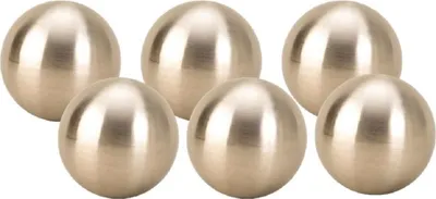 Produktbild von 6 Stück Dekokugel Ø 6 cm Silber matt Edelstahl